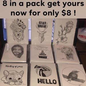 Custom blank note cards